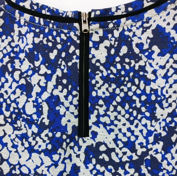 Club Monaco blue / grey zipper back thick cotton t - Picture 7 of 8